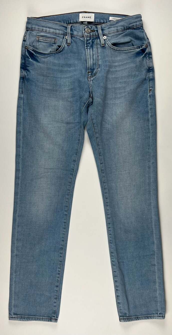 FRAME L'Homme Slim Men's Light Wash Straight Leg Jeans Size 30